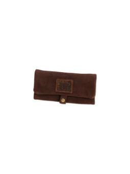 Portofel 'Kavatza' Suede Brown Big