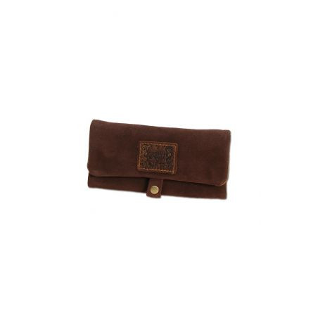 Portofel 'Kavatza' Suede Brown Big