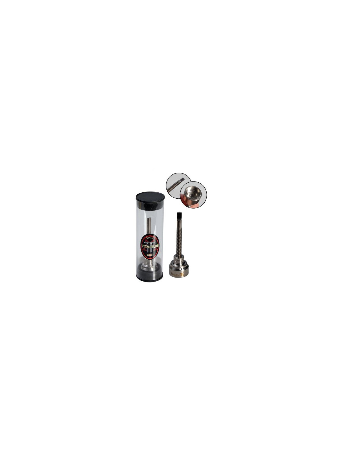 Titanium Carb Cap Dabber Mini 'Black Leaf'