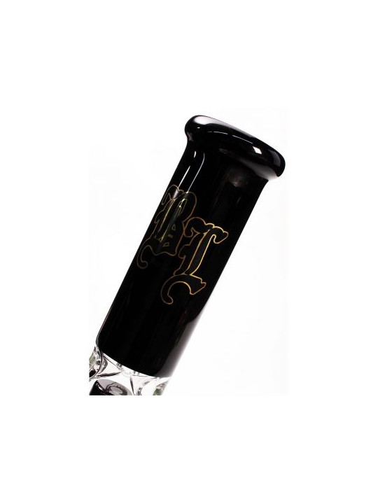 Bong 'Black Leaf' Drum Percolator Black cu Gheata H-460mm
