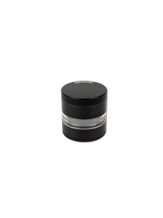 Grinder 'Kannastor' Solid Black cu Geam - 4Part Ø-63mm
