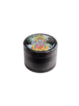 Grinder 'Black Leaf' Ganesha - 4Part Ø-50mm