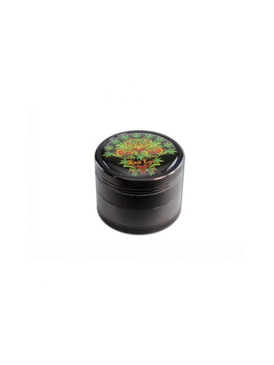 Grinder 'Black Leaf' Skull Leaf - 4Part Ø-50mm