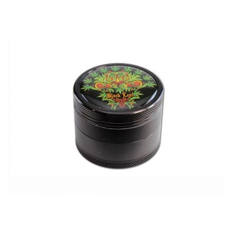 Grinder 'Black Leaf' Skull Leaf - 4Part Ø-50mm