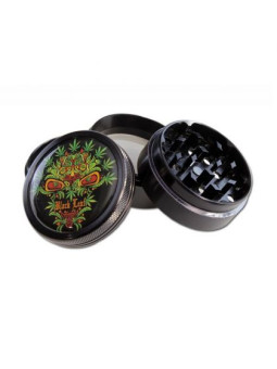 Grinder 'Black Leaf' Skull Leaf - 4Part Ø-50mm