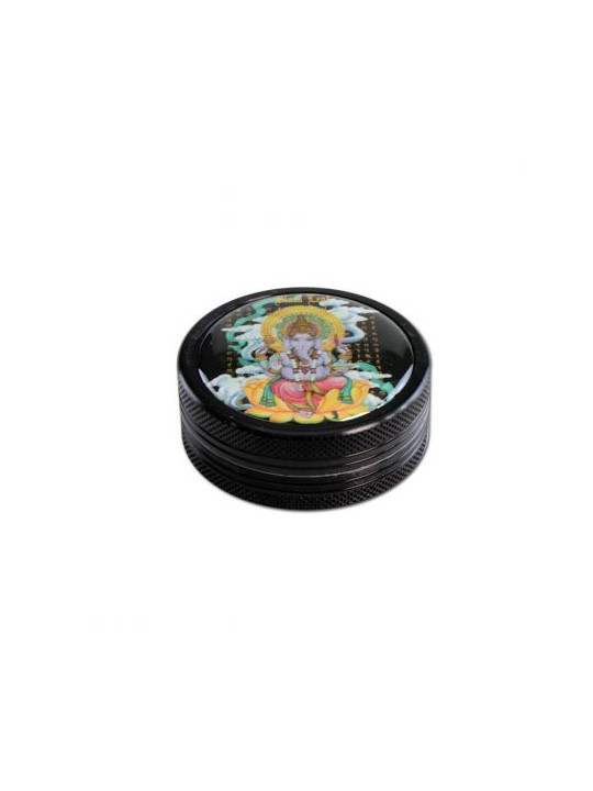 Grinder 'Black Leaf' Ganesha - 2Part Ø-50mm