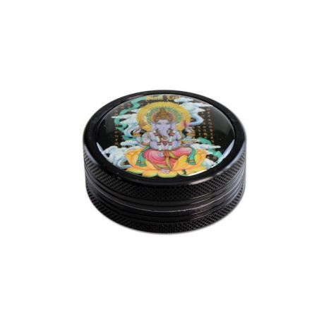 Grinder 'Black Leaf' Ganesha - 2Part Ø-50mm