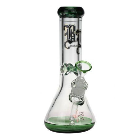 Bong 'Black Leaf' Ice Amber H-300mm