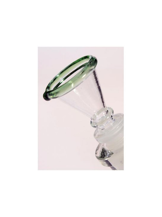 Bong 'Black Leaf' Ice Amber H-300mm