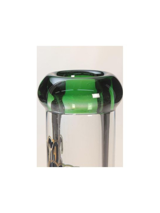 Bong 'Black Leaf' Ice Amber H-300mm