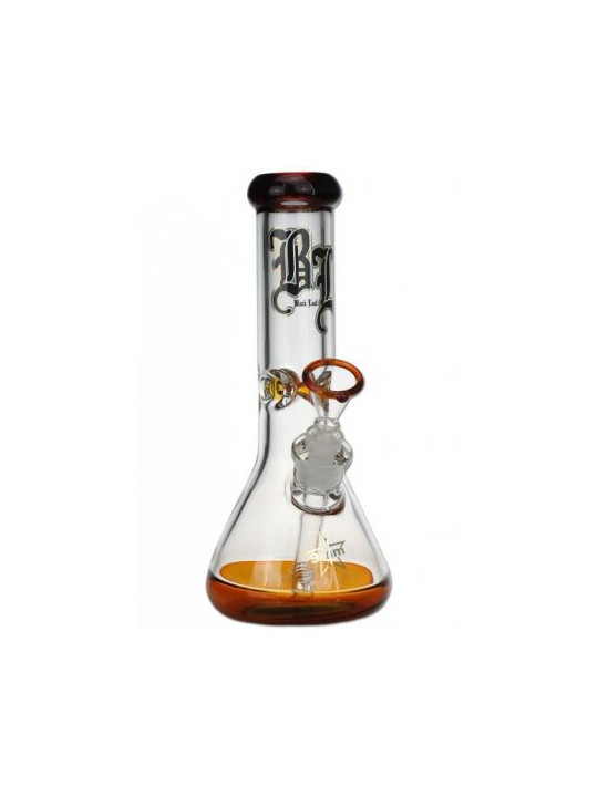 Bong 'Black Leaf' Ice Amber H-300mm