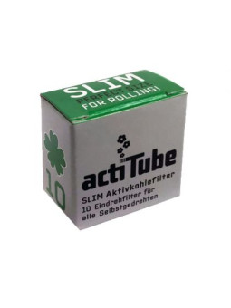 Filtre SLIM 'actiTube' Carbon Activ ø7mm x10buc.
