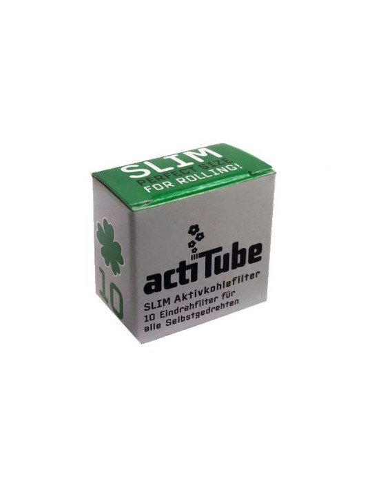 Filtre SLIM 'actiTube' Carbon Activ ø7mm x10buc.