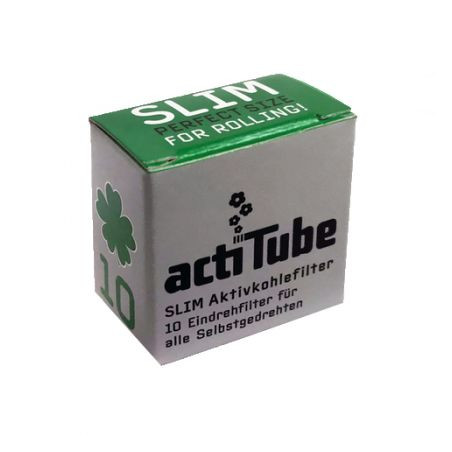 Filtre SLIM 'actiTube' Carbon Activ ø7mm x10buc.