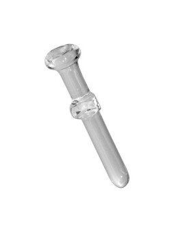 Quartz Glass 'Black Leaf' Oil Nail