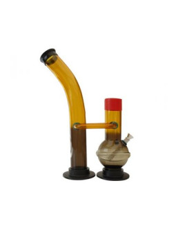 Bong 'Rasta' Acylic Double H-310mm