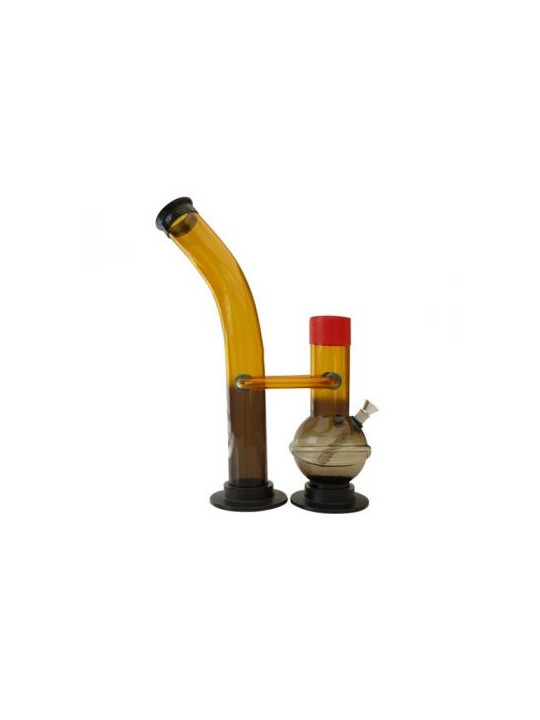Bong 'Rasta' Acylic Double H-310mm
