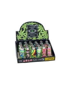 Bricheta 'Clipper' cu Cover 'Cannabis Sleeves N Ref.' - x1buc.
