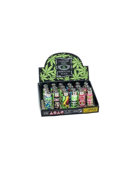 Bricheta 'Clipper' cu Cover 'Cannabis Sleeves N Ref.' - x1buc.