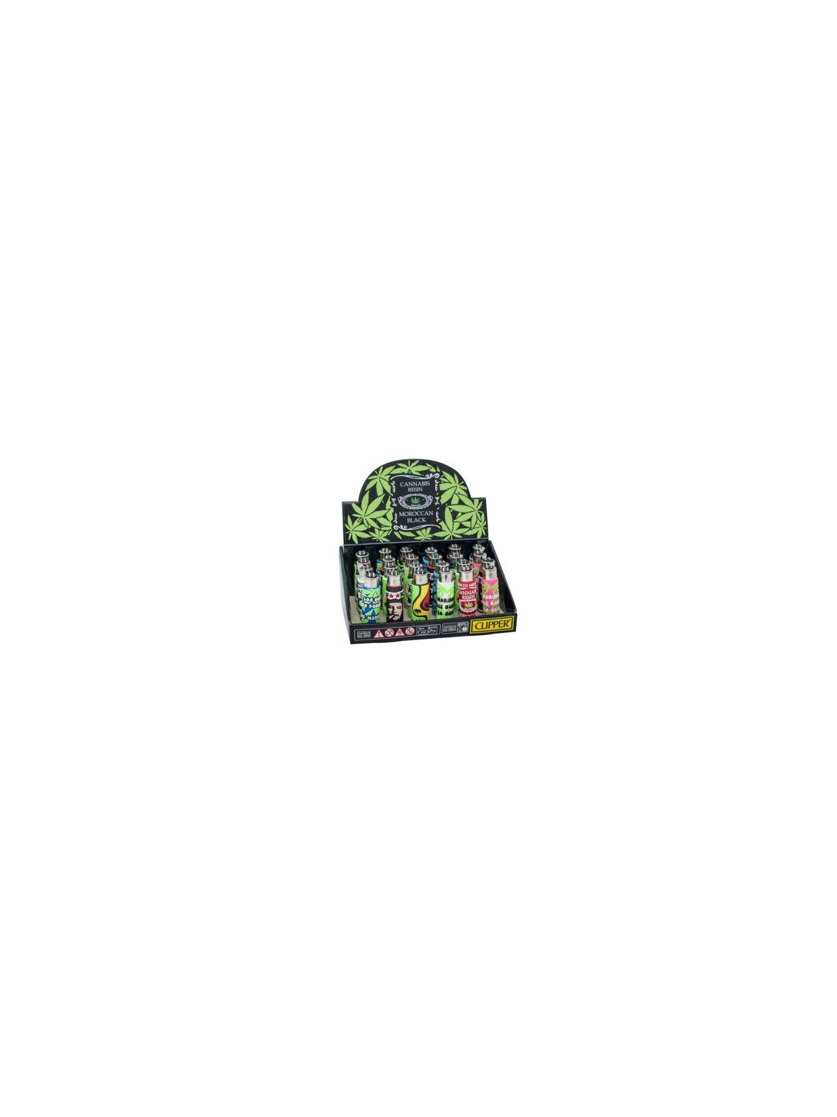 Bricheta 'Clipper' cu Cover 'Cannabis Sleeves N Ref.' - x1buc.