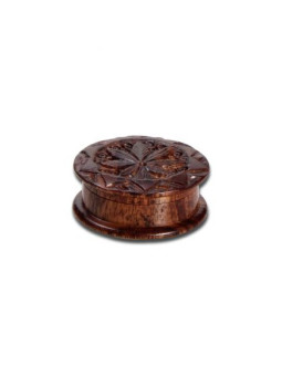 Grinder 'Carved' Rosewood Leaf - 2Part Ø-35mm