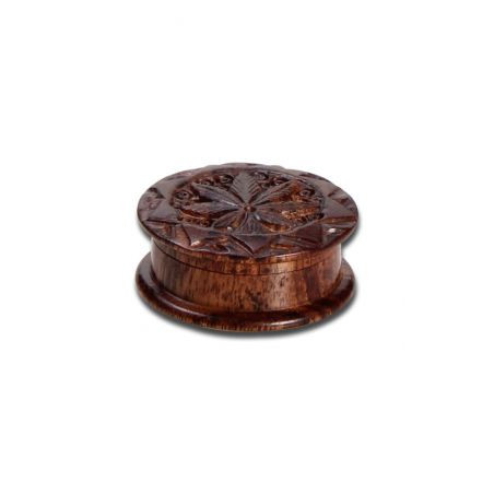 Grinder 'Carved' Rosewood Leaf - 2Part Ø-35mm
