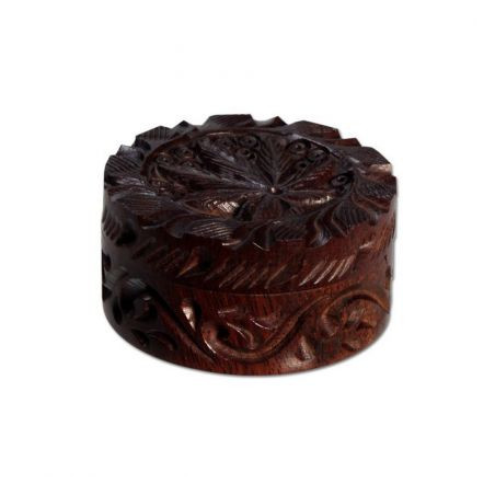Grinder 'Rosewood' Carved Leaf - 2Part Ø-45mm
