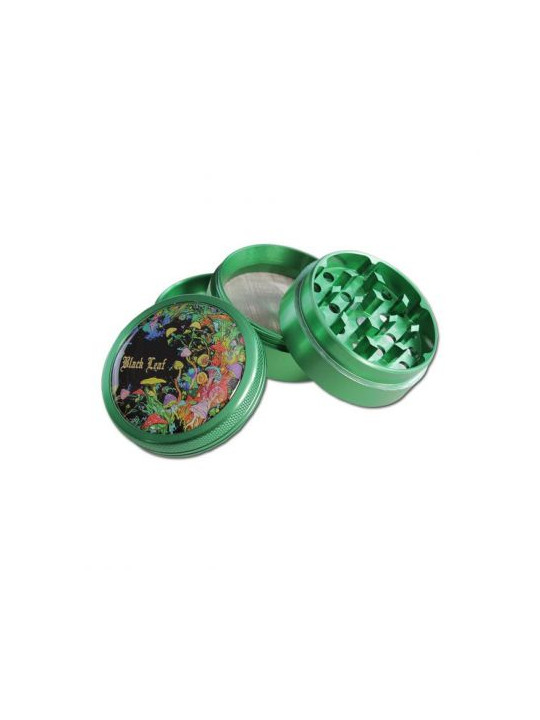 Grinder 'Black Leaf' Mushroom - 4Part Ø-50mm