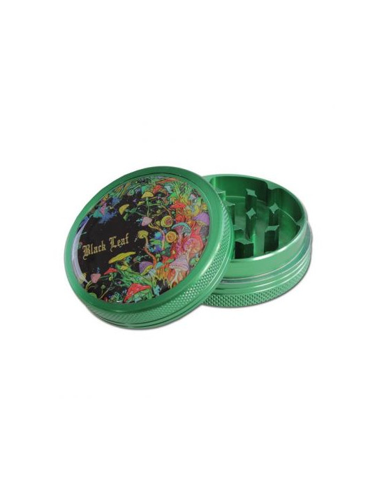 Grinder 'Black Leaf' Mushroom - 2Part Ø-50mm