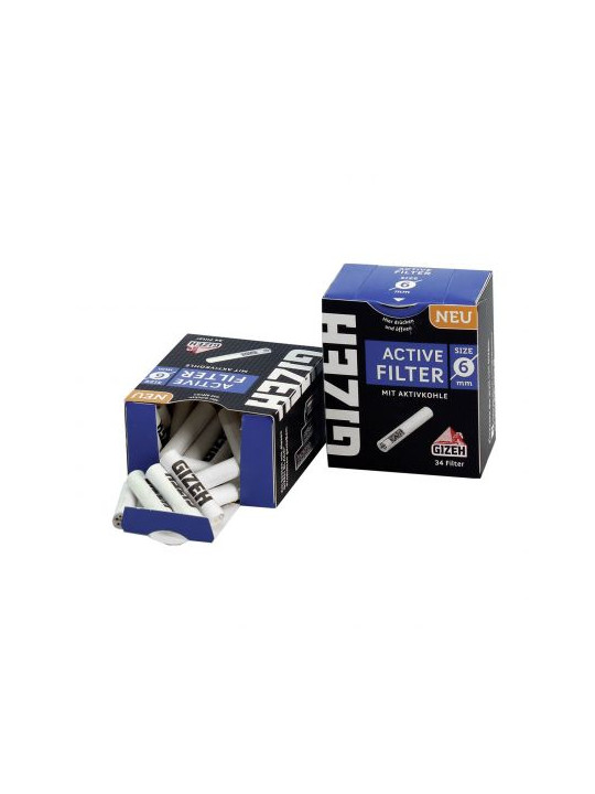 Filtre SUPER SLIM 'Gizeh' Carbon Activ x 34buc.