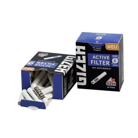 Filtre SUPER SLIM 'Gizeh' Carbon Activ x 34buc.