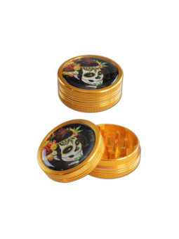 'Black Leaf' 'Mexican Skull' Grinder 2-part Ø-50mm