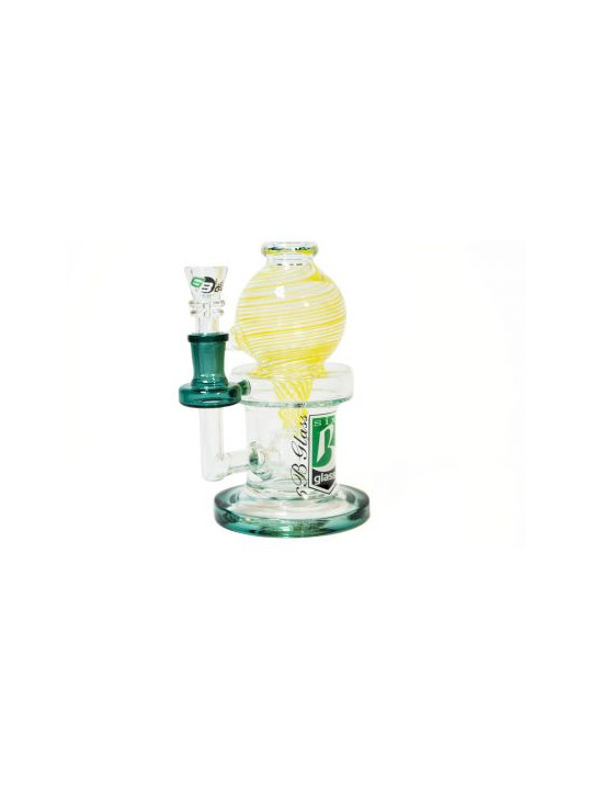 Bong 'sixBglass' Stemless GoG Recycler H-130mm