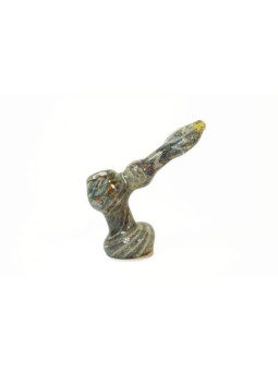 Pipa ' sixBglass' Large Silver Fumed