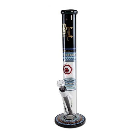 Bong 'Black Leaf' Psyclops Cylinder H-430mm