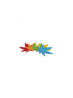 'Oil Black Leaf' 'Silly' Silicone Pad Leaf shape