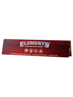 Foite din canepa King Size Slim 'Elements' Red