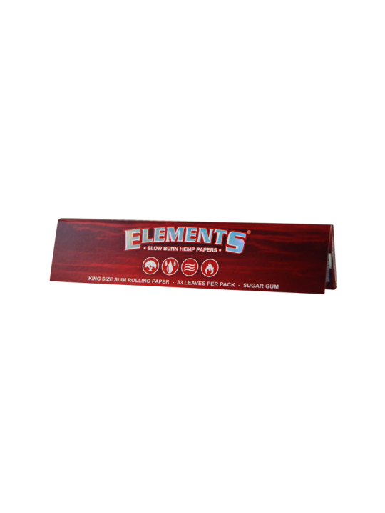 Foite din canepa King Size Slim 'Elements' Red