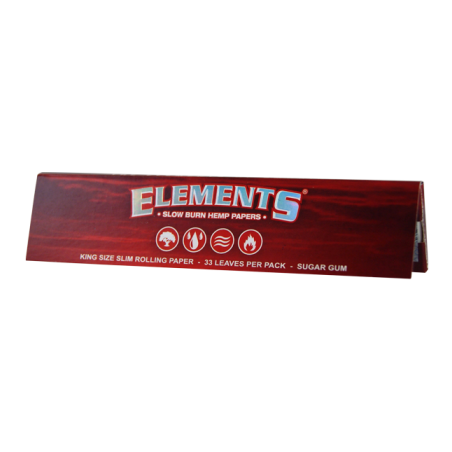 Foite din canepa King Size Slim 'Elements' Red