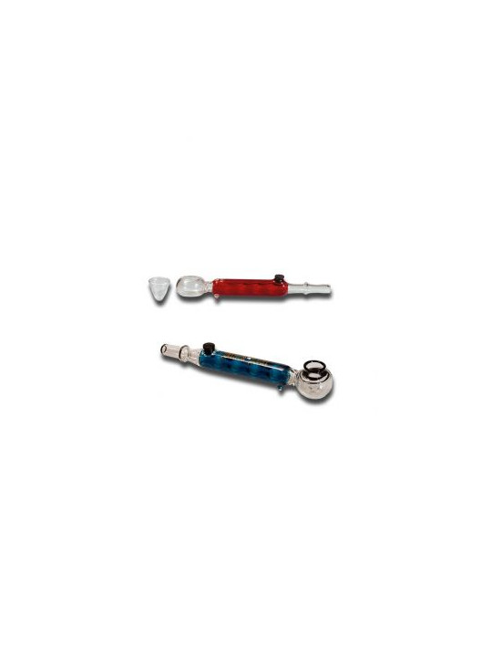 Pipa Vaporizator Mecanic 'Black Leaf' cu Lichid