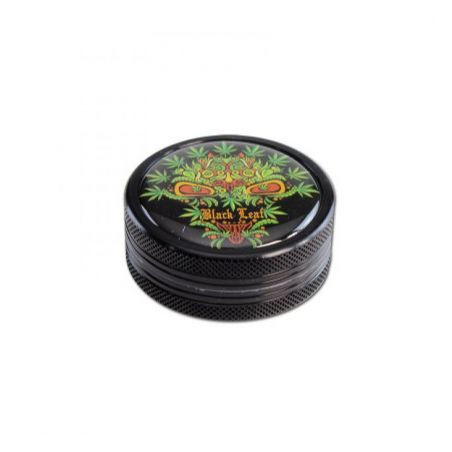 Grinder 'Black Leaf' Skull Leaf - 2Part Ø-50mm