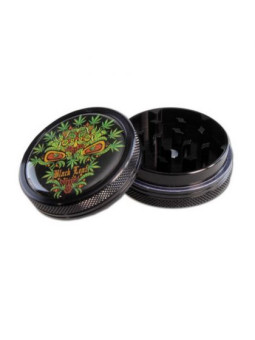 Grinder 'Black Leaf' Skull Leaf - 2Part Ø-50mm