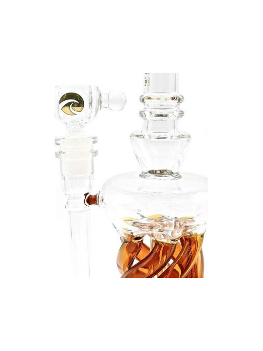 Bong 'Tsunami' Shower Head Twist Perc Recycler H-300mm