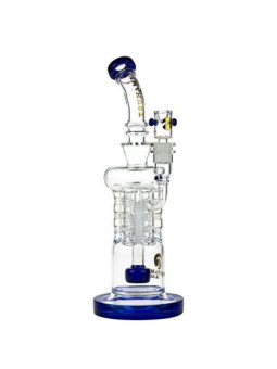 Bong 'Tsunami' Shower Head Rod Perc Recycler H-400mm