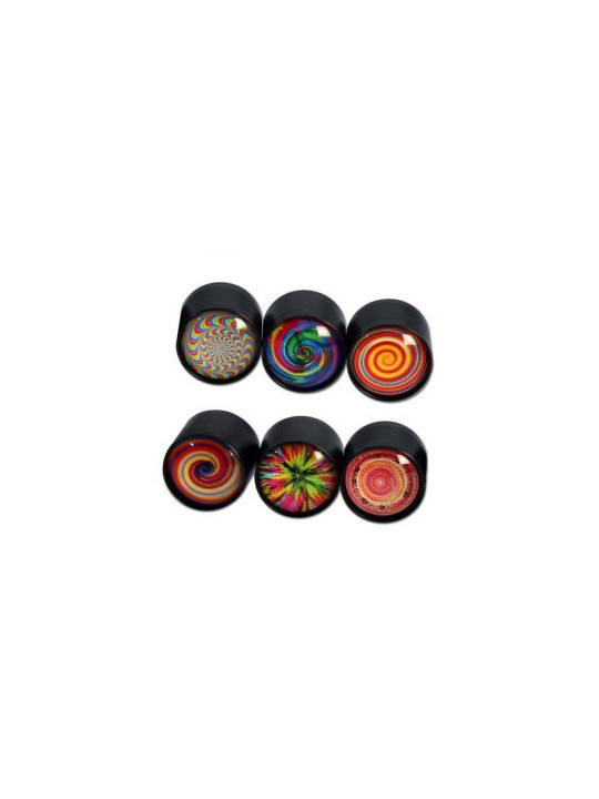 Grinder 'Black Leaf' Zinc 3 Part- Mini Ø-39mm