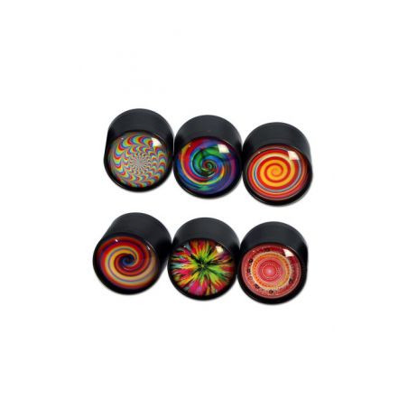 Grinder 'Black Leaf' Zinc 3 Part- Mini Ø-39mm