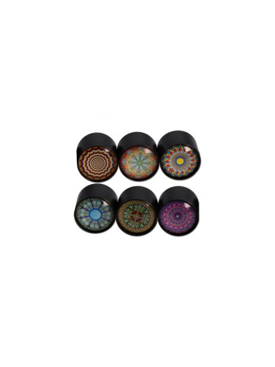 Grinder 'Black Leaf' Zinc Small - 3Part Ø-39mm