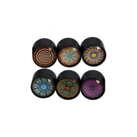 Grinder 'Black Leaf' Zinc Small - 3Part Ø-39mm