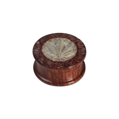 Grinder 'Rosewood' Carved w. Inlay - 2Part Ø-40mm
