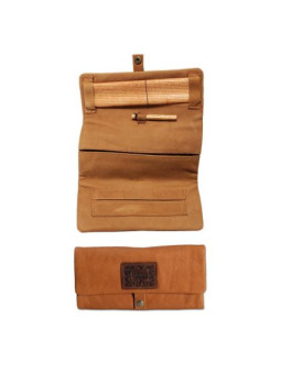 Portofel Tutun 'Kavatza' Suede Brown